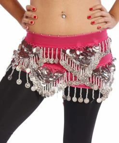 Miss Belly Dance Belly Dance Chiffon Trianglar Paillette Hip Scarf | RAISSAT