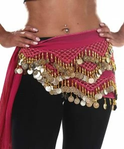 Miss Belly Dance Belly Dance Chiffon Triangular Pattern Hip Scarf | WINDING WINDS BOTTOMS