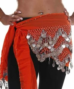 Miss Belly Dance Belly Dance Chiffon Triangular Pattern Hip Scarf | WINDING WINDS BOTTOMS