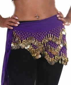 Miss Belly Dance Belly Dance Chiffon Triangular Pattern Hip Scarf | WINDING WINDS BOTTOMS