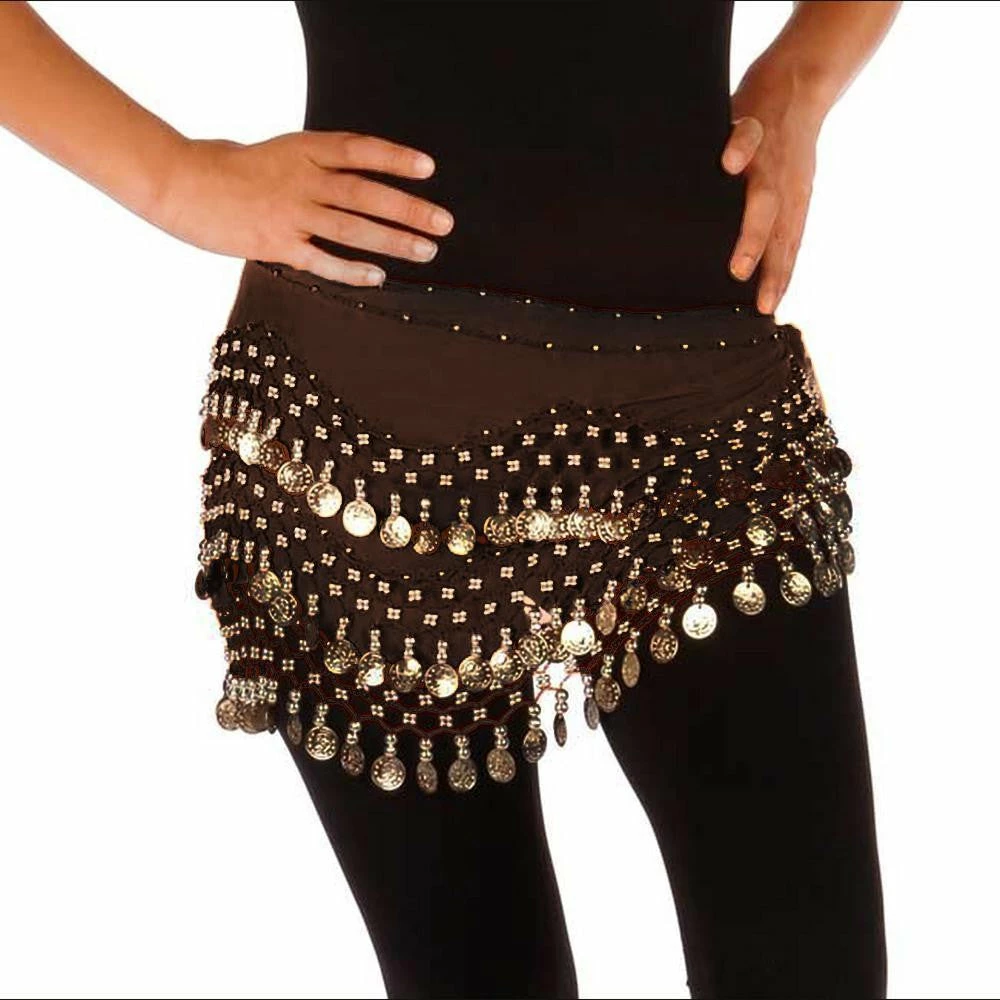 Miss Belly Dance Belly Dance Chiffon Wavy Design Training Hip Scarf | RAVISING 12 Miss Belly Dance Belly Dance Chiffon Wavy Design Training Hip Scarf | RAVISING