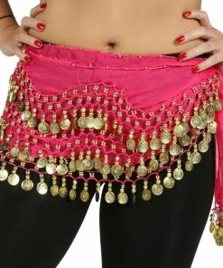 Miss Belly Dance Belly Dance Chiffon Wavy Design Training Hip Scarf | RAVISING