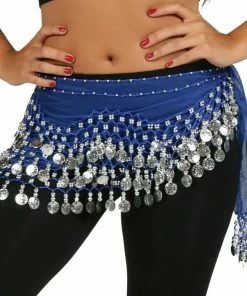 Miss Belly Dance Belly Dance Chiffon Wavy Design Training Hip Scarf | RAVISING