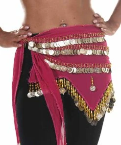 Miss Belly Dance BOTTOMS Belly Dance Chiffon Zig Zag Design Hip Scarf | STARLIT DREAM