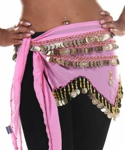Miss Belly Dance BOTTOMS Belly Dance Chiffon Zig Zag Design Hip Scarf | STARLIT DREAM
