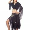 Miss Belly Dance Belly Dance Child Coin Top With Long Skirt & Hip Scarf | JUST DREAMING BELLY DANCE COSTUMES