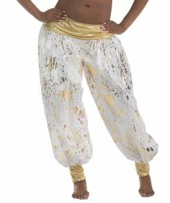 Miss Belly Dance Belly Dance Cotton Patterned Harem Pants | DAZZLE DANCE PANTS BOTTOMS