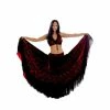 Miss Belly Dance Belly Dance Double Layer Skirt, Halter Top, & Hip Skirt Costume Set | PERA TRIBES/DARBA BELLY DANCE COSTUMES