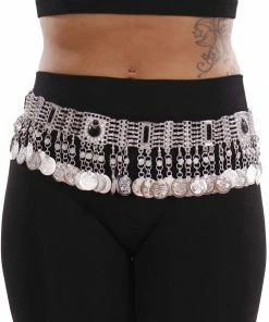 Miss Belly Dance JEWELRY & ACCESSORIES Belly Dance Gem Belt With Coins | JAMOA SOLEIL