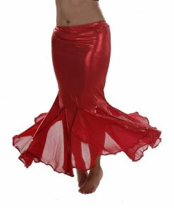 Miss Belly Dance BOTTOMS Belly Dance Glossy Lycra Mermaid Skirt