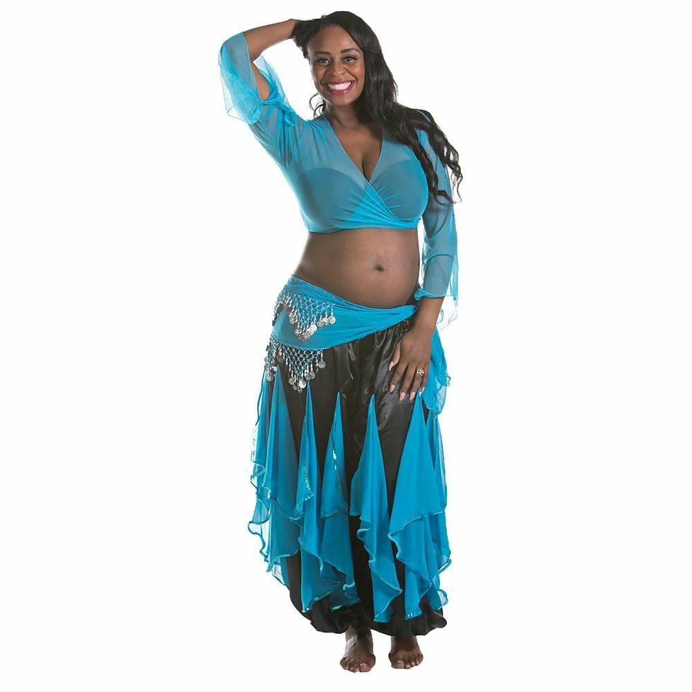 Miss Belly Dance Belly Dance Harem Pants W/ Chiffon Flakes, Choli Top, & Hip Scarf | LAYLAT JAMILA BELLY DANCE COSTUMES 2 Miss Belly Dance Belly Dance Harem Pants W/ Chiffon Flakes, Choli Top, & Hip Scarf | LAYLAT JAMILA BELLY DANCE COSTUMES