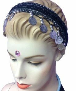Miss Belly Dance Headwear Belly Dance Head Band With Coins | CLASSIC COIND HEADBAND Classic Coins Headband
