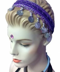 Miss Belly Dance Headwear Belly Dance Head Band With Coins | CLASSIC COIND HEADBAND Classic Coins Headband