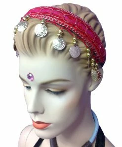 Miss Belly Dance Headwear Belly Dance Head Band With Coins | CLASSIC COIND HEADBAND Classic Coins Headband