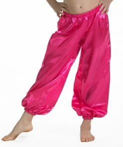 MissBellyDance Belly Dance Kids Satin Harem Pants | SHINE ON