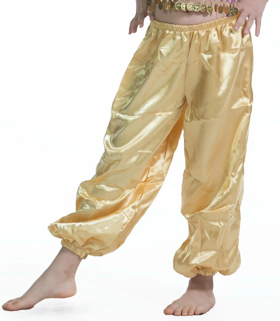 MissBellyDance Belly Dance Kids Satin Harem Pants | SHINE ON 3 MissBellyDance Belly Dance Kids Satin Harem Pants | SHINE ON