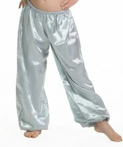 MissBellyDance Belly Dance Kids Satin Harem Pants | SHINE ON