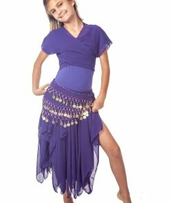 Miss Belly Dance Belly Dance Kid's Skirt, Top & Hip Scarf Costume Set | BINTIBALAD BELLY DANCE COSTUMES 10 Miss Belly Dance Belly Dance Kid's Skirt, Top & Hip Scarf Costume Set | BINTIBALAD BELLY DANCE COSTUMES