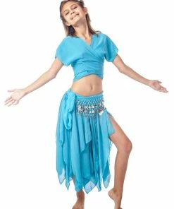 Miss Belly Dance Belly Dance Kid's Skirt, Top & Hip Scarf Costume Set | BINTIBALAD BELLY DANCE COSTUMES 13 Miss Belly Dance Belly Dance Kid's Skirt, Top & Hip Scarf Costume Set | BINTIBALAD BELLY DANCE COSTUMES