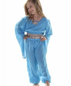 Miss Belly Dance Belly Dance Kids Top & Harem Pants Costume Set | JUNIOR RAQS