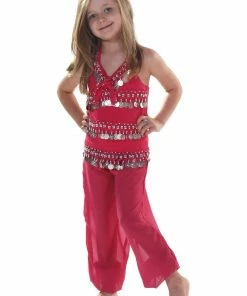 Miss Belly Dance Belly Dance Kids Top & Harem Pants Costume Set | RAQUIN RIGHT