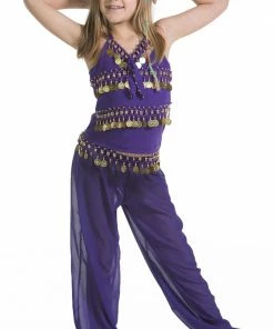 Miss Belly Dance Belly Dance Kids Top & Harem Pants Costume Set | RAQUIN RIGHT