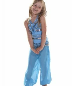 Miss Belly Dance Belly Dance Kids Top & Harem Pants Costume Set | RAQUIN RIGHT