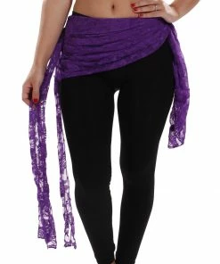 Miss Belly Dance BOTTOMS Belly Dance Lace Hip Scarf | GOTH LACE