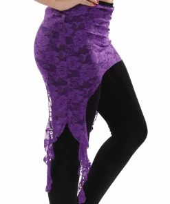 Miss Belly Dance Belly Dance Lace Hip Scarf | TRIBAL FUSION DRAPE BOTTOMS