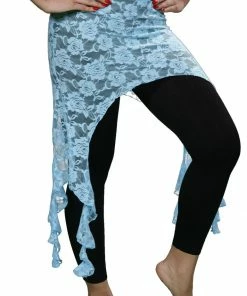Miss Belly Dance Belly Dance Lace Hip Scarf | TRIBAL FUSION DRAPE BOTTOMS