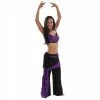 Miss Belly Dance Belly Dance Lace & Lycra Halter Top With Pants Costume Set | LACED UP