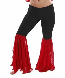 Miss Belly Dance BOTTOMS Belly Dance Lycra & Chiffon Harem Pants |
