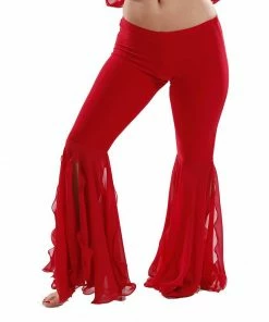 Miss Belly Dance BOTTOMS Belly Dance Lycra & Chiffon Harem Pants |