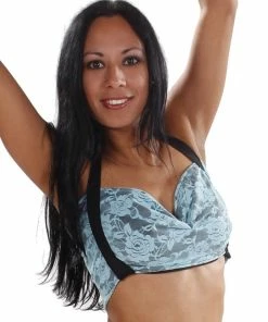 Miss Belly Dance Belly Dance Lycra & Lace Bra Top | THE JENNY J