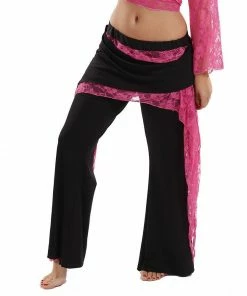 Miss Belly Dance Belly Dance Lycra & Lace Harem Pants | THE JENNY J