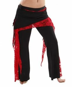Miss Belly Dance Belly Dance Lycra & Lace Harem Pants | THE JENNY J