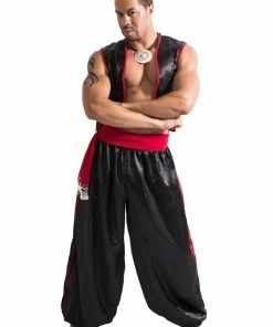 Miss Belly Dance Belly Dance Men's Harem Pants, Vest & Hip Scarf Costume Set | MAGNIFICENT MAN BELLY DANCE COSTUMES