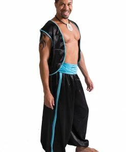 Miss Belly Dance Belly Dance Men's Harem Pants, Vest & Hip Scarf Costume Set | MAGNIFICENT MAN BELLY DANCE COSTUMES