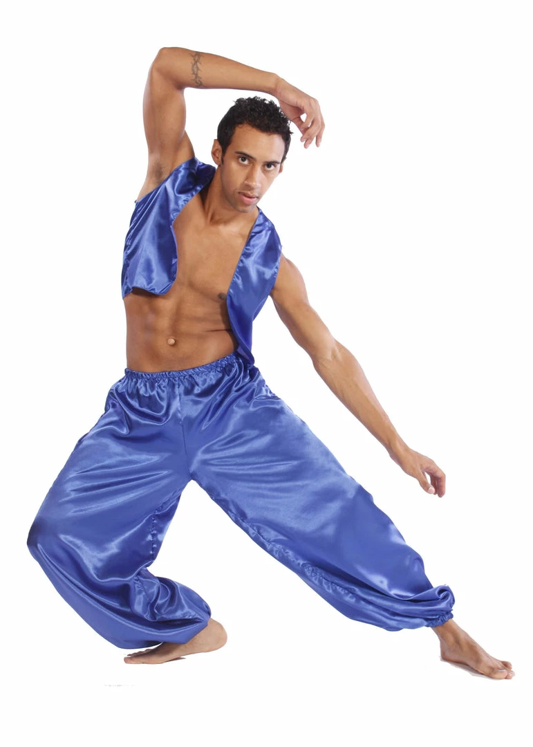 Miss Belly Dance Belly Dance Men's Satin Vest & Pants Costume Set | MYSTICAL MJNI 2 2 Miss Belly Dance Belly Dance Men's Satin Vest & Pants Costume Set | MYSTICAL MJNI 2
