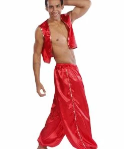 Miss Belly Dance BELLY DANCE COSTUMES Belly Dance Men's Satin Vest & Pants Sequiens Costume Set | MYSTICAL MJNI