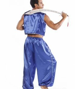 Miss Belly Dance BELLY DANCE COSTUMES Belly Dance Men's Satin Vest & Pants Sequiens Costume Set | MYSTICAL MJNI