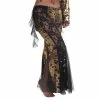 Miss Belly Dance Belly Dance Metallic & Lace Harem Pants | URBAN SHIMMER
