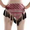 Miss Belly Dance Belly Dance Mix Designed Hip Scarf With Tassels | TANSI SCARF