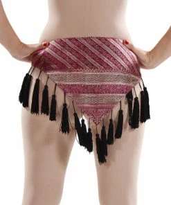 Miss Belly Dance Belly Dance Mix Designed Hip Scarf With Tassels | TANSI SCARF
