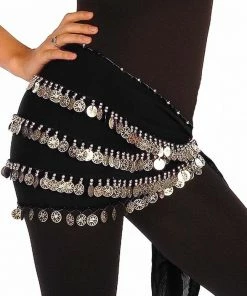 Miss Belly Dance Belly Dance Multi-Row Chiffon Hip Scarf | THE YASMINA BOTTOMS