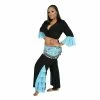 Miss Belly Dance Belly Dance Pants, Choli Top, & Hip Scarf Costume Set | CEBU WISH