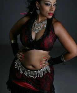 Miss Belly Dance Belly Dance Pants, Halter Top, & Hip Skirt Costume Set | PERA TRIBES/LICAI BELLY DANCE COSTUMES