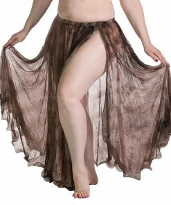 Miss Belly Dance Belly Dance Patterned Skirt With Slit | SHEER SHOWTIME 5 Miss Belly Dance Belly Dance Patterned Skirt With Slit | SHEER SHOWTIME