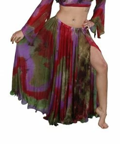 Miss Belly Dance Belly Dance Patterned Skirt With Slit | SHEER SHOWTIME