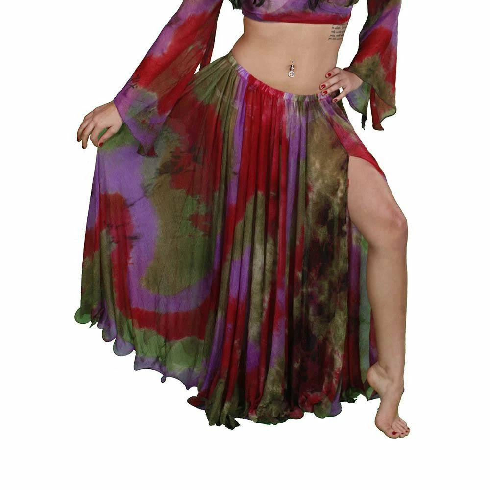 Miss Belly Dance Belly Dance Patterned Skirt With Slit | SHEER SHOWTIME 1 Miss Belly Dance Belly Dance Patterned Skirt With Slit | SHEER SHOWTIME